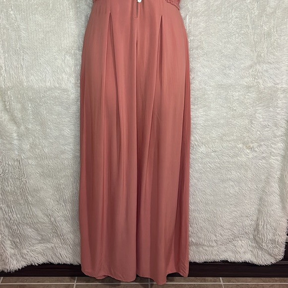 Coral pink halter maxi sundress, size Small by Daytrip - Picture 2 of 11